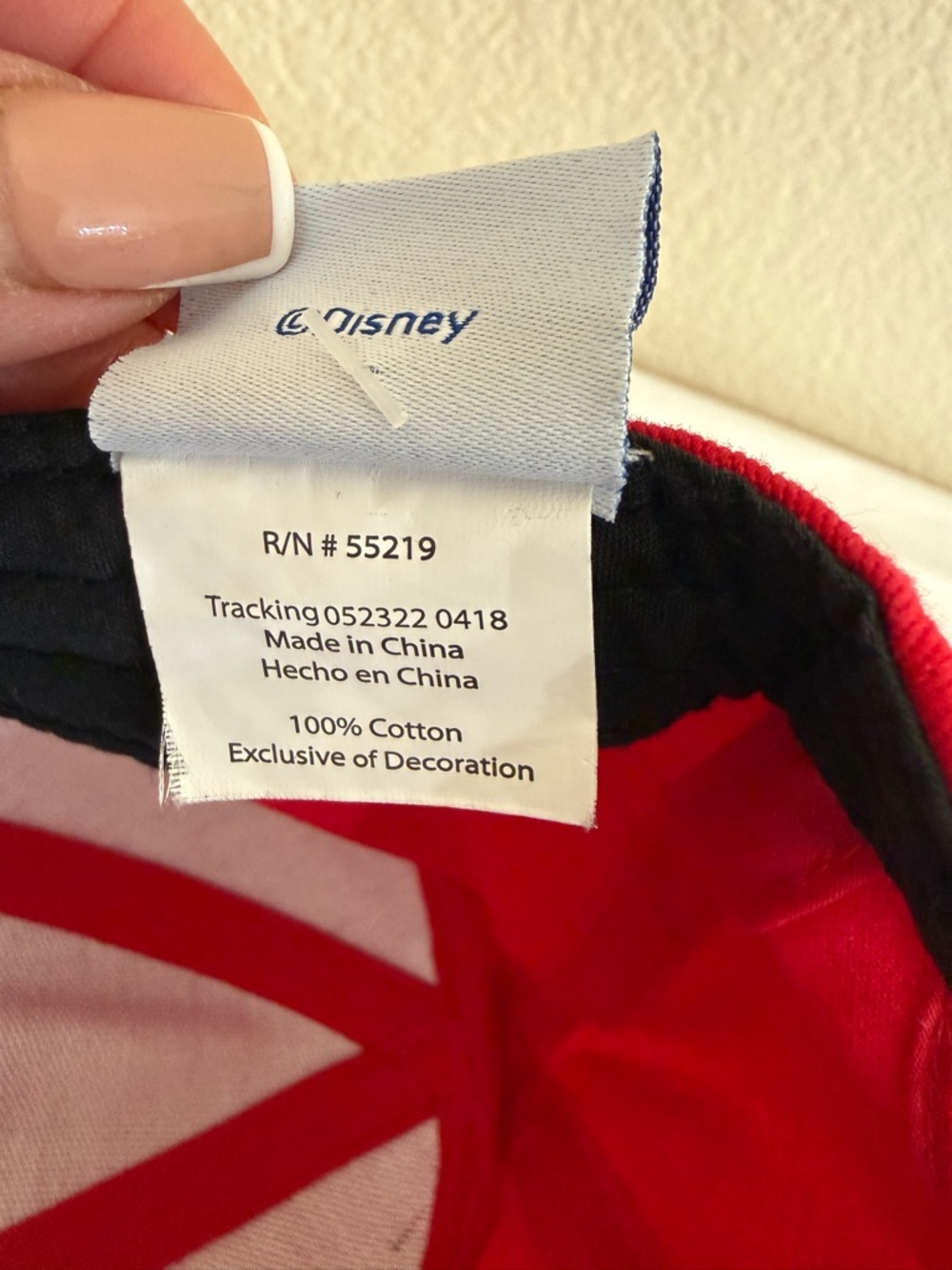 Disney Minnie Mouse Ears Red Bow Baseball Hat - Picture 7 of 7